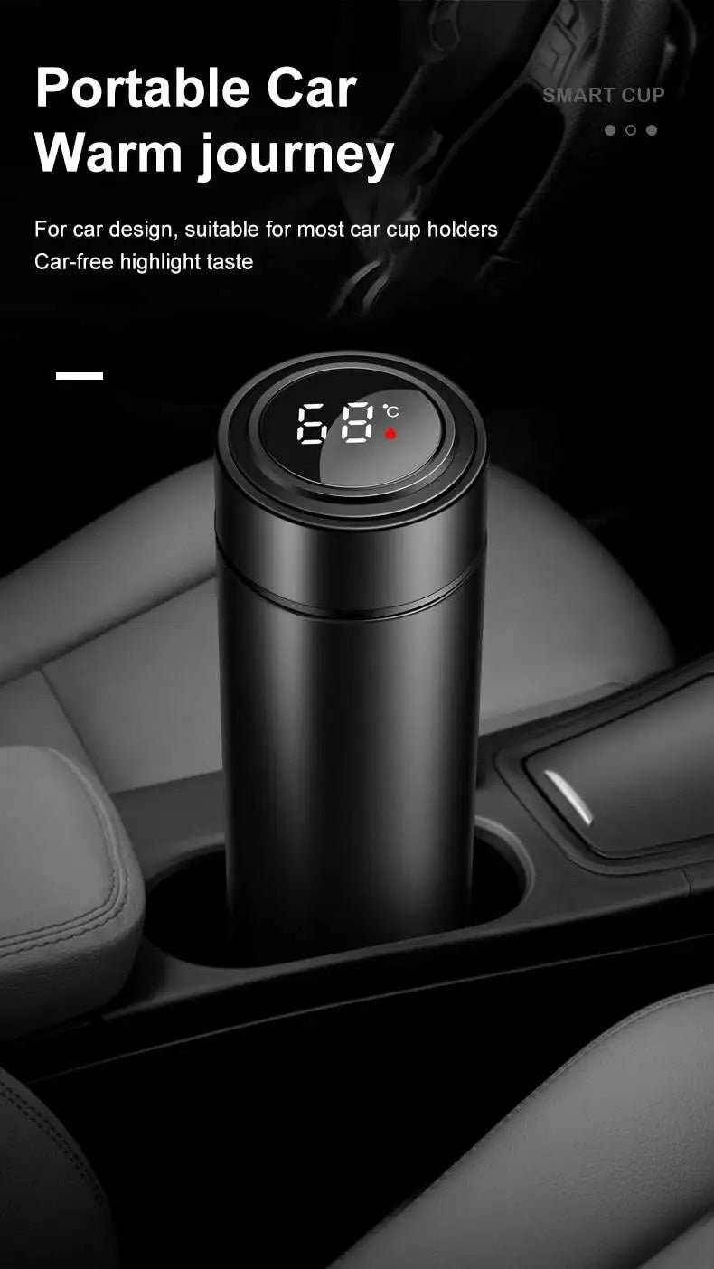 Smart Cup Water Flask 500ml Display LED Temperature Steel Thermos Insulated Cup