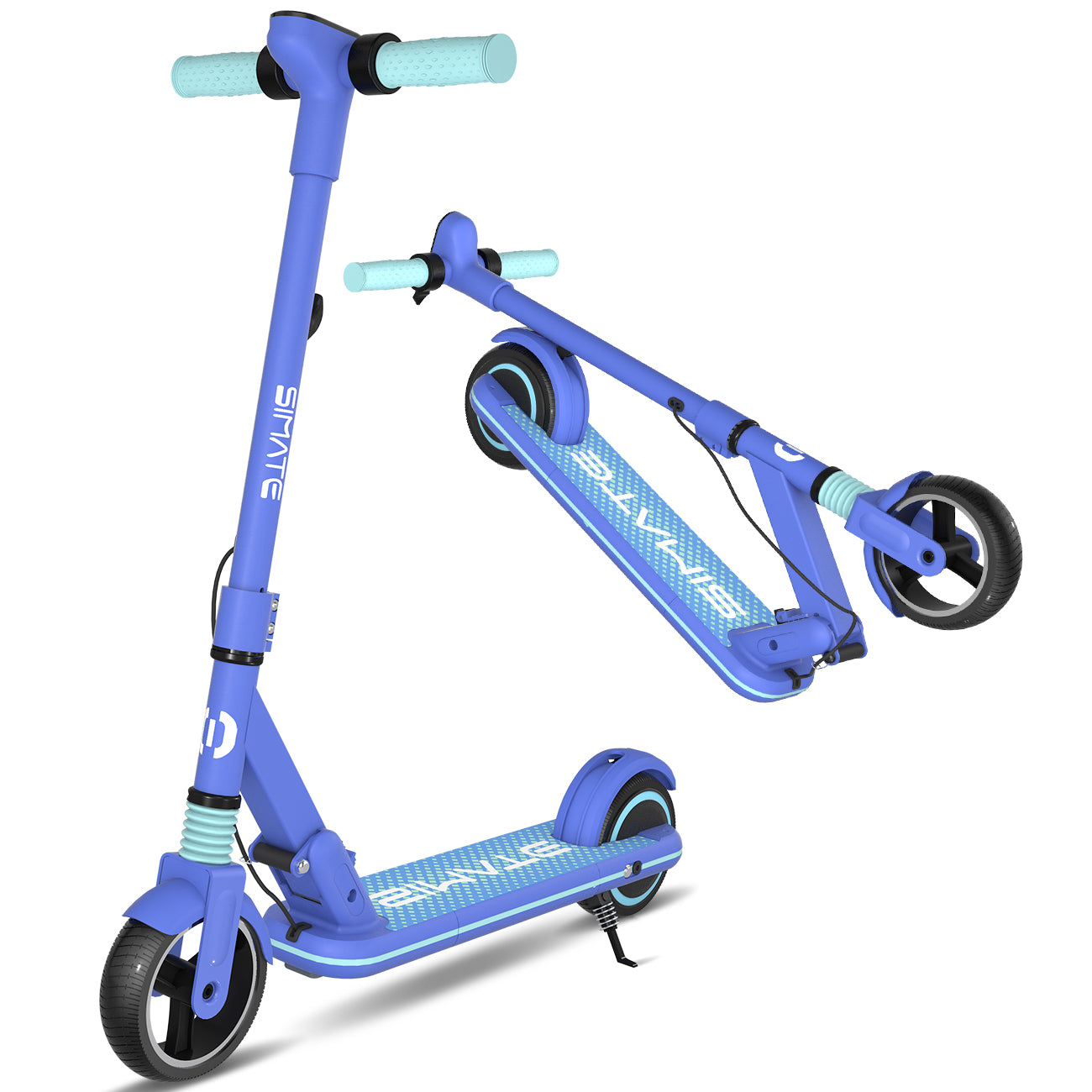 Simate Electric Scooter Kids S3 FoldingTeenager UK E Scooter LED Display14km/h- Black
