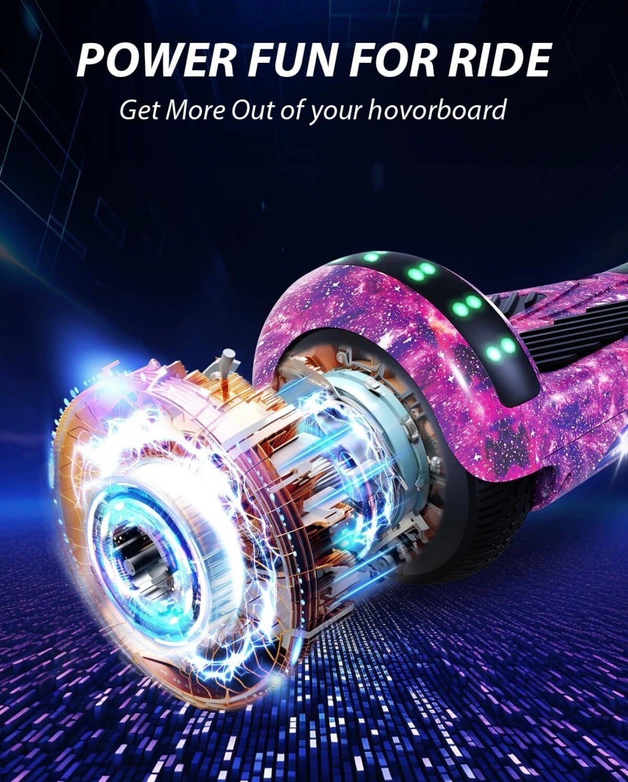 Hoverboard | Bluetooth Speaker | Electric Self-Balancing Scooters LED Light
