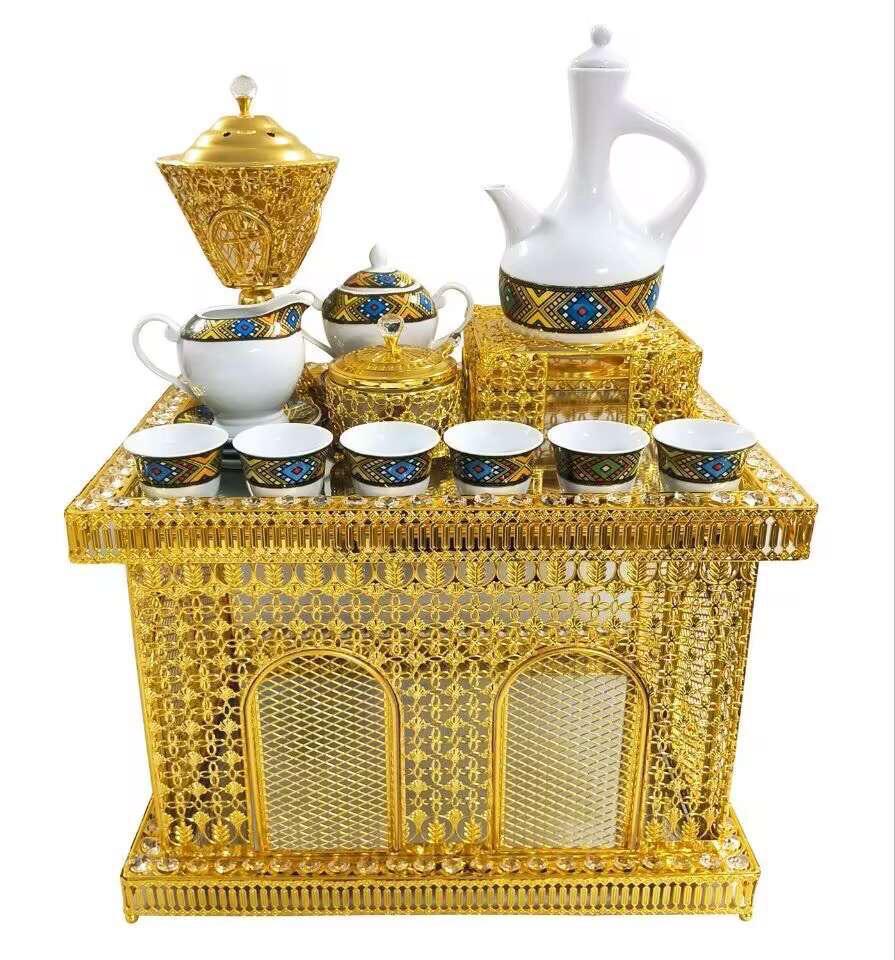 Traditional Ethiopian | Eritrean | Arabs Coffee Table Set, Rekebot Rectangle Shape