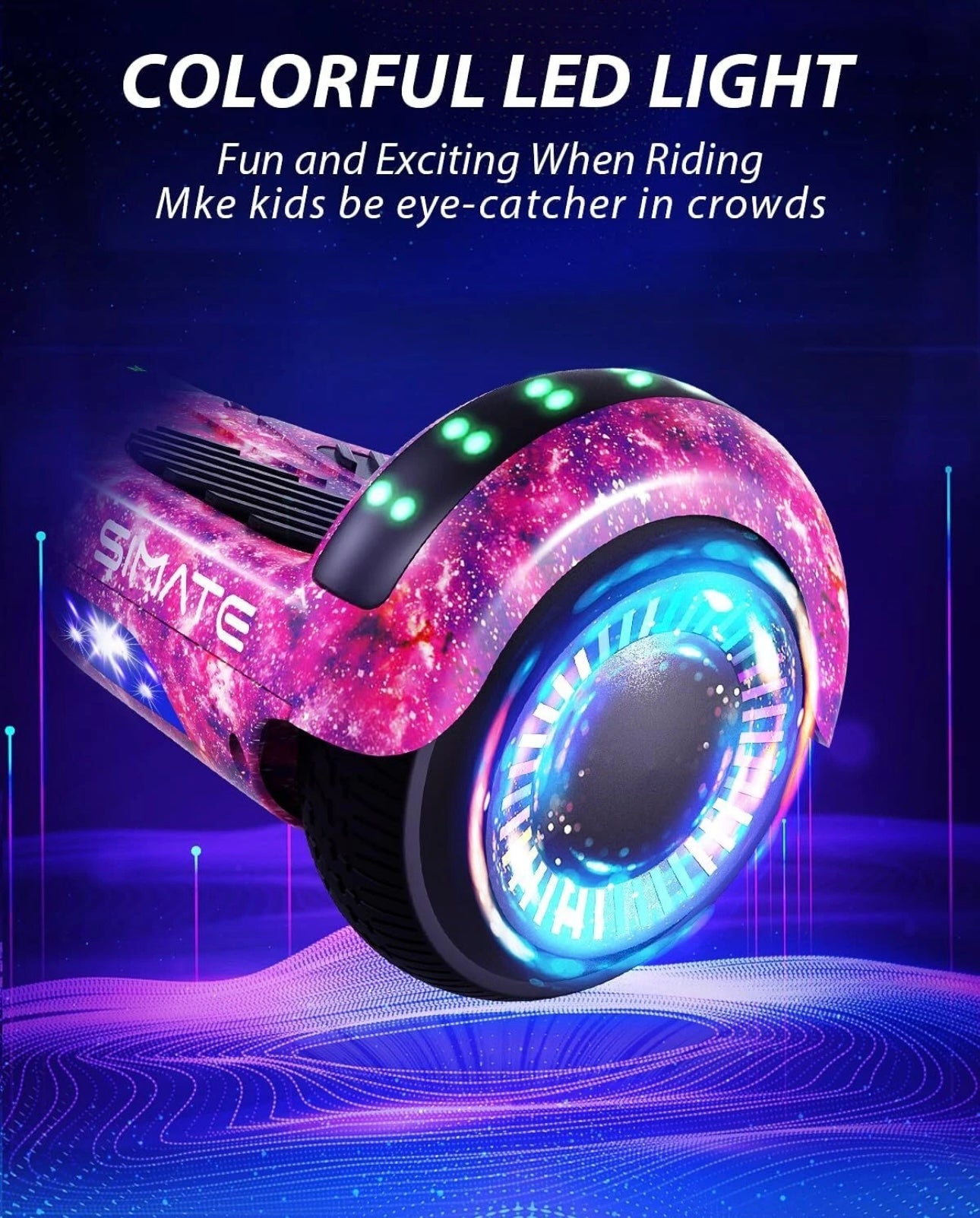 Hoverboard | Bluetooth Speaker | Electric Self-Balancing Scooters LED Light