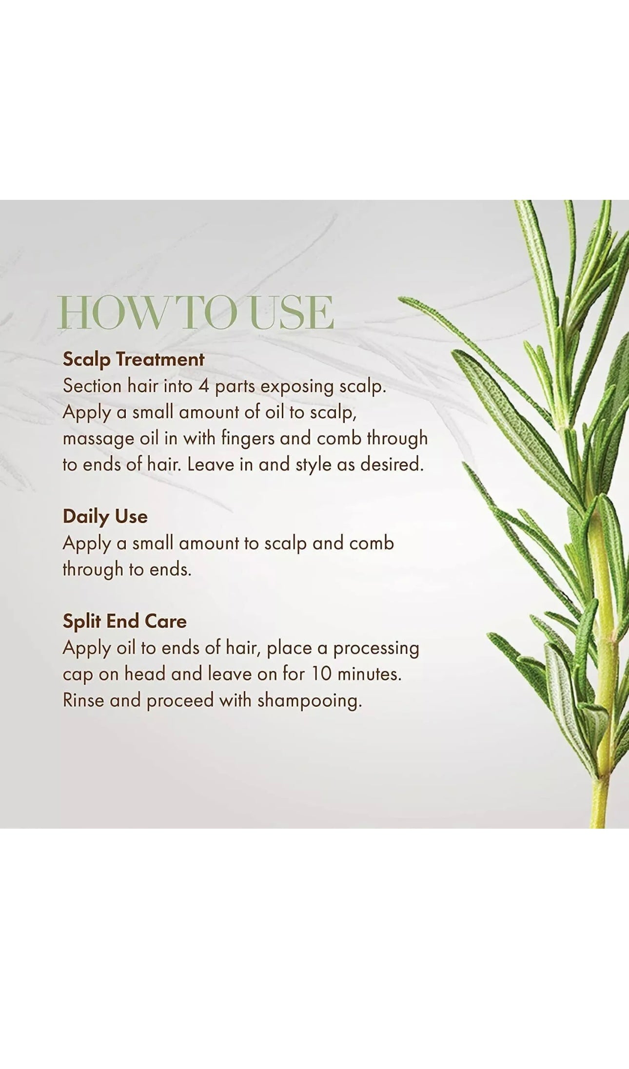 Rosemary Mint Scalp & HairStrengthening Oil For Hair Growth 2oz/59ml