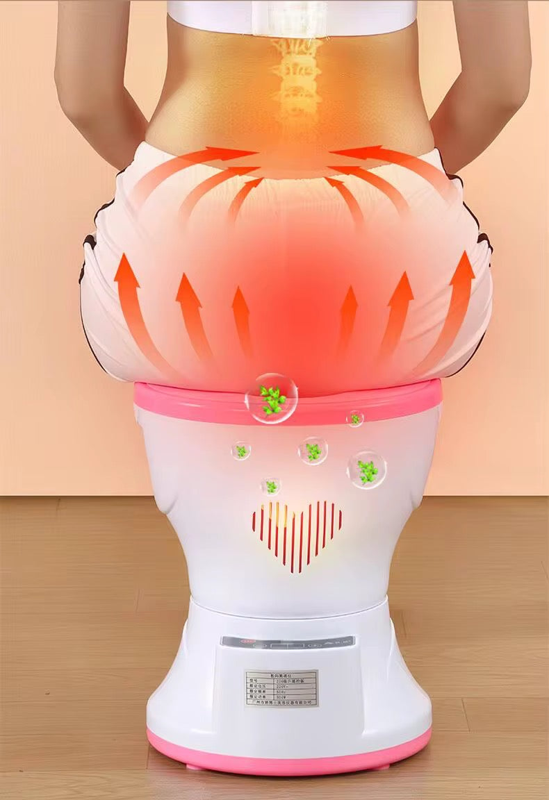 Vaginal Steam, 350ml Hot Tummy Timing Electric Steam Smart Temperature Control with Remote Control for Home (UK Plug 220V) |ዘመናዊ መውብኢ ጥሽ