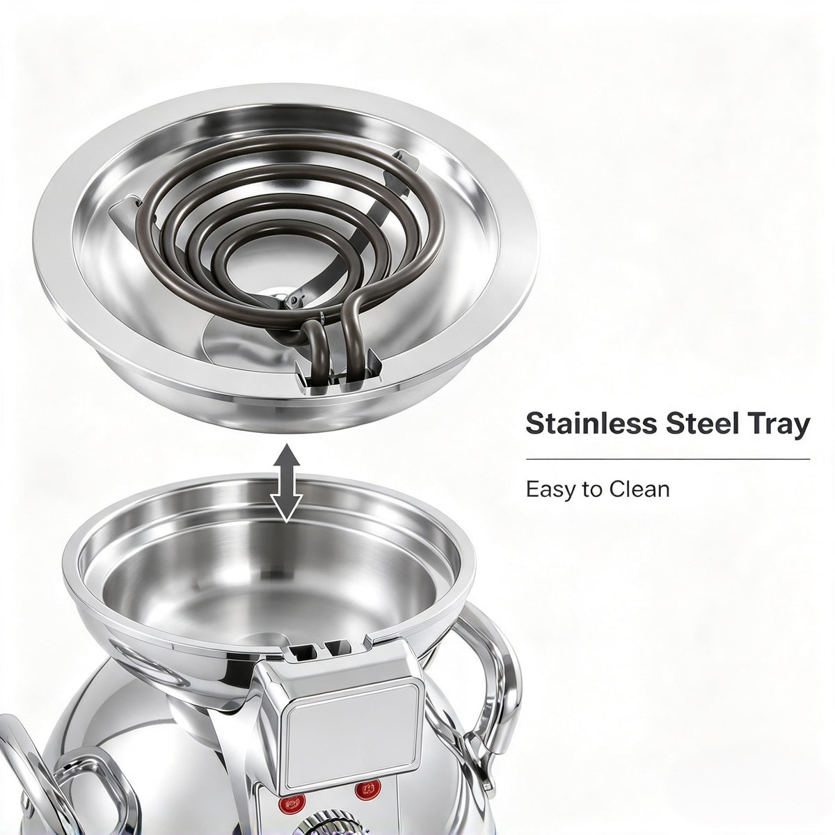 Portable Stainless Steel Electric Stove Coil for Traditional Ethiopian Coffee Ceremony Medeja Fernelo 1000W
Household Use (Silver)