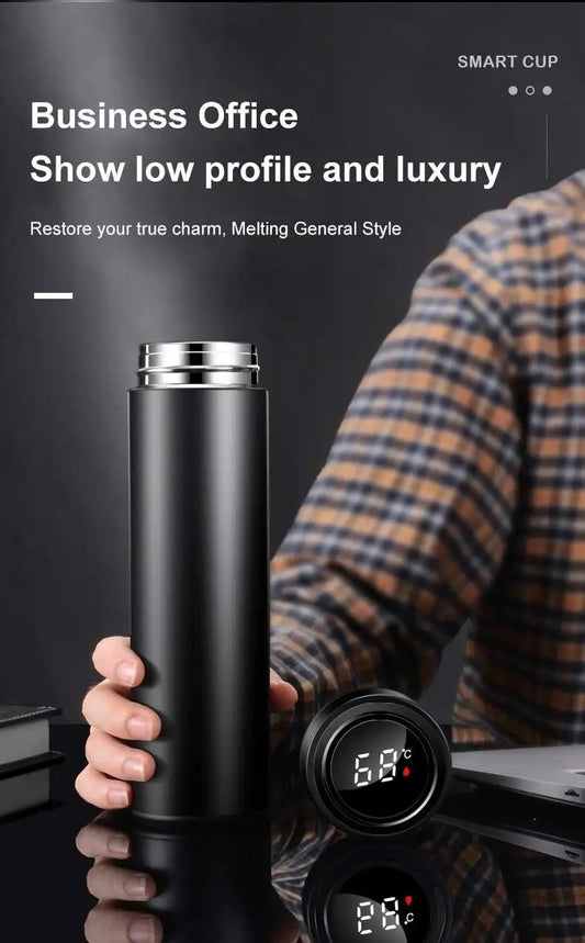Smart Cup Water Flask 500ml Display LED Temperature Steel Thermos Insulated Cup
