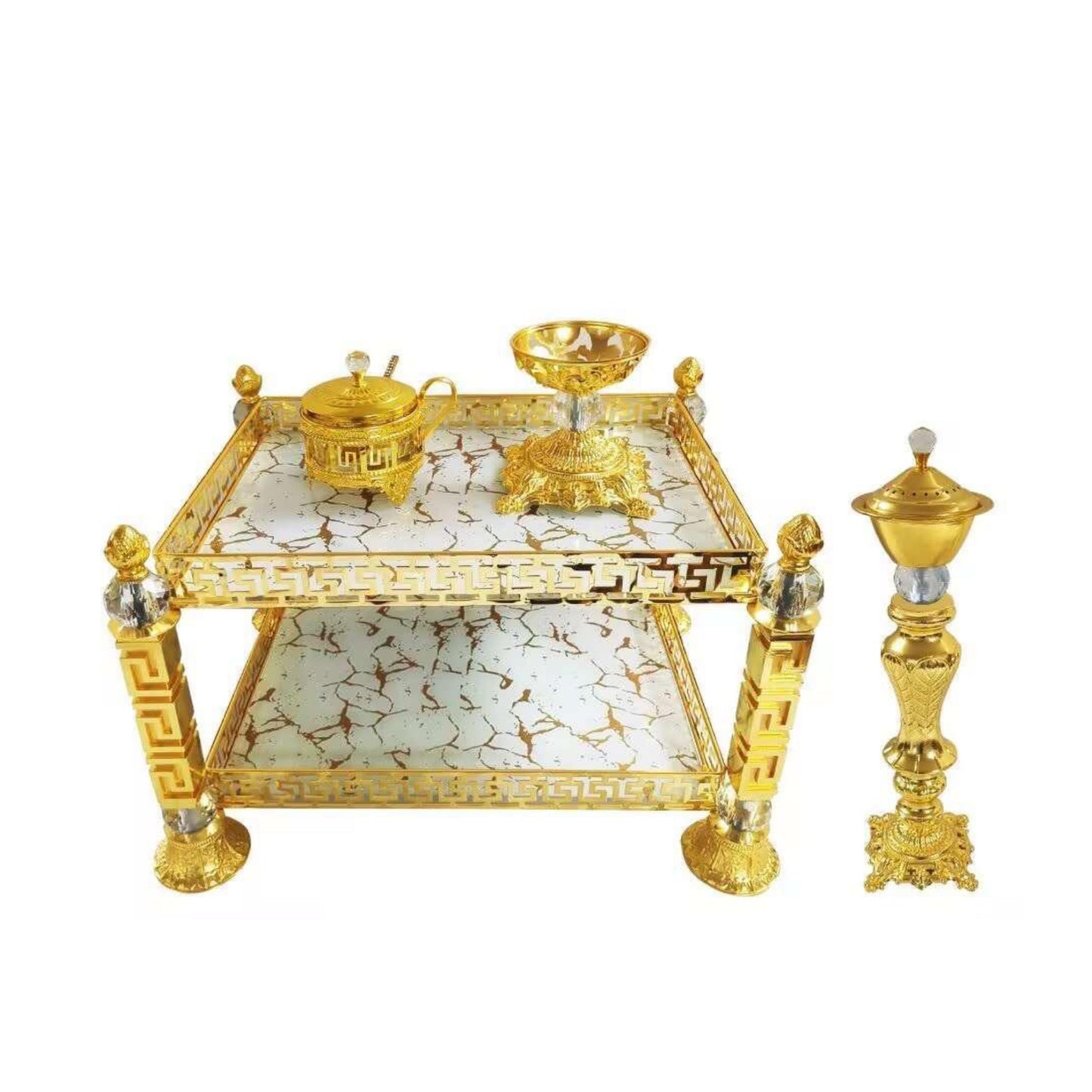Traditional Ethiopian | Eritrean | Arabs Coffee Table Set, Rekebot Rectangle Shape