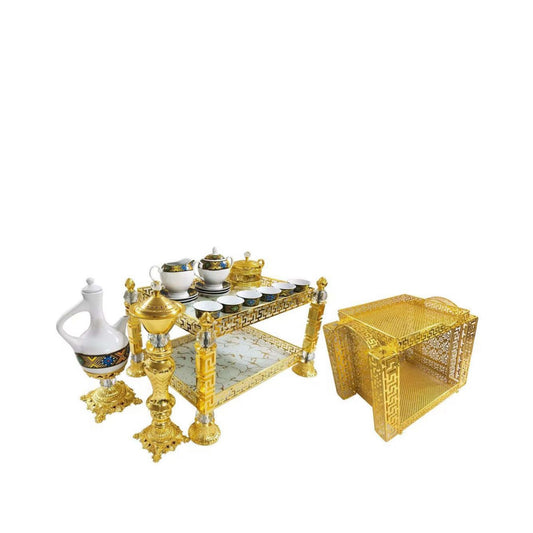 Traditional Ethiopian | Eritrean | Arabs Coffee Table Set, Rekebot Rectangle Shape