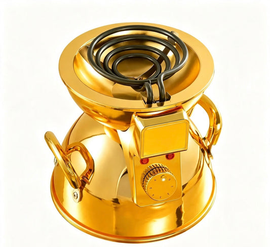 Portable Stainless Steel Electric Stove Coil for Traditional Ethiopian Coffee Ceremony Medeja Fernelo 1000W
Household Use (Gold)