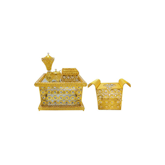 Traditional | Eritrean | Ethiopian | Arabs Coffee Table Set, Rekebot Golden