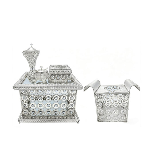 Traditional Eritrean | Ethiopian | Arabs Coffee Table Set (Silver)