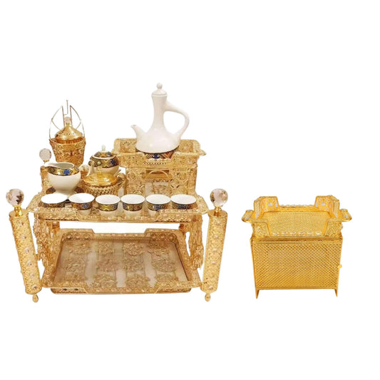 Traditional Ethiopian | Eritrean | Arabs Coffee Table Set, Rekebot Rectangle Shape