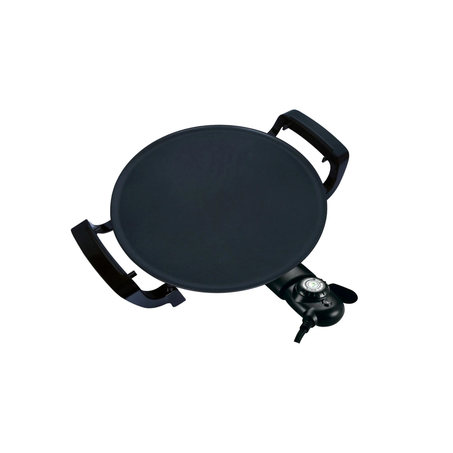 Bahta Electric Crepe and Injera Maker, 40cm Nonstick Surface, Manual Temperature Control, Cool Touch Handles, Professional Mitad Mogogo Griddle
